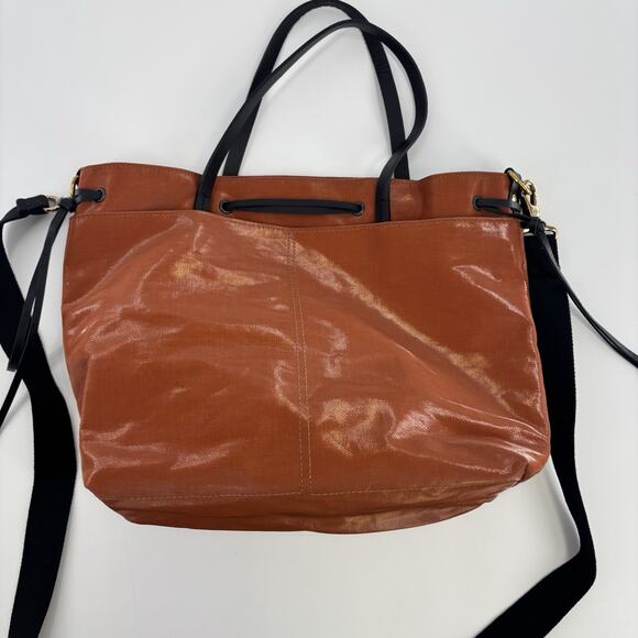 Jack Gomme EMY 2WAY Bag Brown Vegan Leather Shoulder Bag Handbag Purse - Picture 1 of 6